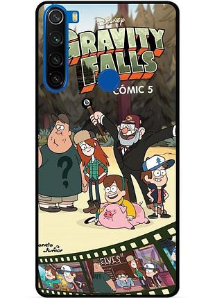 Силиконовый чехол бампер для xiaomi redmi note 8 с рисунком гравити фолз gravity falls