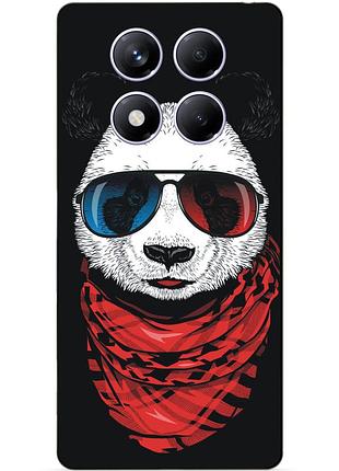 Чехол силиконовый бампер для xiaomi redmi note 14 pro plus 5g с рисунком панда