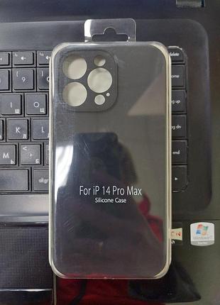 Силиконовый чехол бампер для iphone 14 pro max full camera
