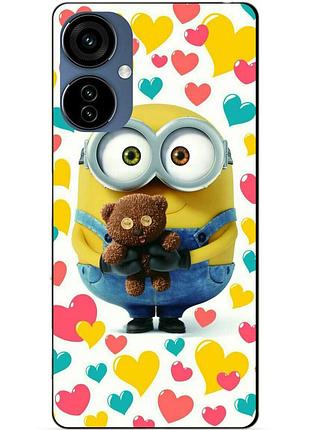 Силиконовый чехол бампер для oppo a40m с рисунком миньон боб minion