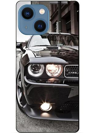 Чехол силиконовый бампер для iphone 15 с рисунком dodge додж машина авто