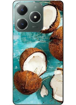 Силіконовий чохол бампер для realme c61 з малюнком кокоси