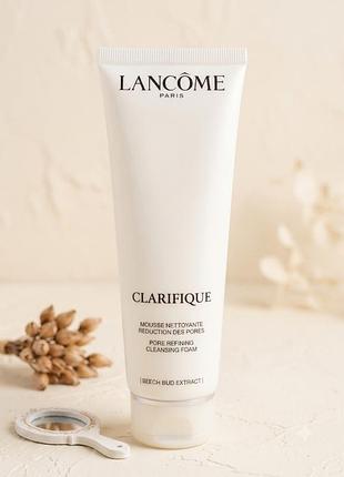 Очищувальна пінка lancome clarifique pore refining cleansing foam