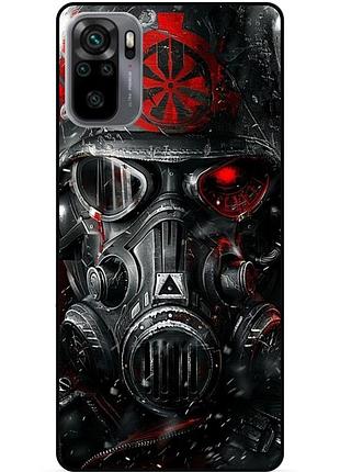 Чехол силиконовый бампер для xiaomi redmi note 10s с рисунком сталкер stalker