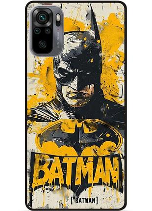 Чехол силиконовый бампер для xiaomi redmi note 10 с рисунком batman dc бэтмен