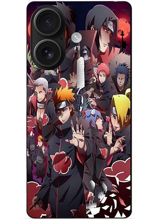 Чехол силиконовый бампер для iphone 16 с рисунком наруто naruto аниме