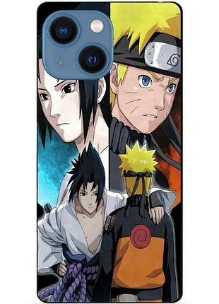 Чехол силиконовый бампер для iphone 15 plus с рисунком наруто узумаки naruto