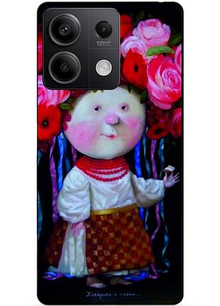 Чехол силиконовый бампер для xiaomi redmi note 14s с рисунком украиночка гапчинская