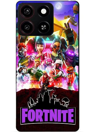 Силіконовий чохол бампер для zte blade a35 з малюнком fortnite фортнайт