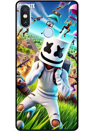Силиконовый чехол бампер для xiaomi redmi note 6 pro с рисунком фортнайт fortnite