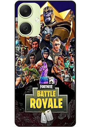 Силіконовий чохол бампер для samsung a06 з малюнком фортнайт fortnite