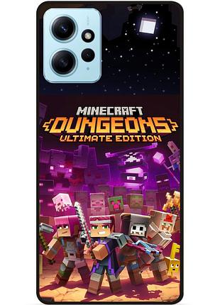 Силіконовий чохол бампер для xiaomi redmi note 12 стів minecraft кріпер майнкрафт