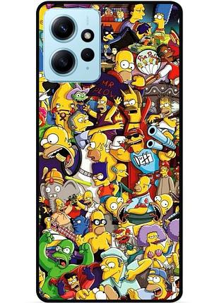 Силіконовий чохол бампер для xiaomi redmi note 12 з малюнком стикери гравіті фолз футурама маріо