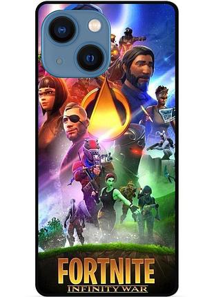 Силиконовый чехол бампер для iphone 13 mini с рисунком fortnite фортнайт