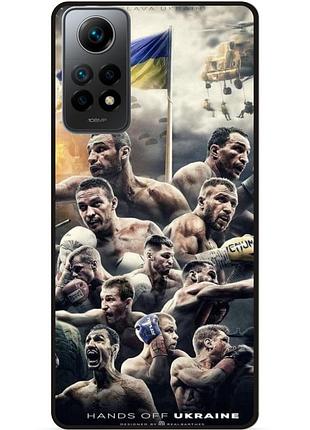 Чехол силиконовый бампер для xiaomi redmi note 11 pro с рисунком бокс украина кличко усик