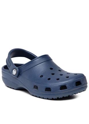 Оригинальн! сша! тапочки мужские crocs classic clog blue 10001-410 шлепанцы летние новые