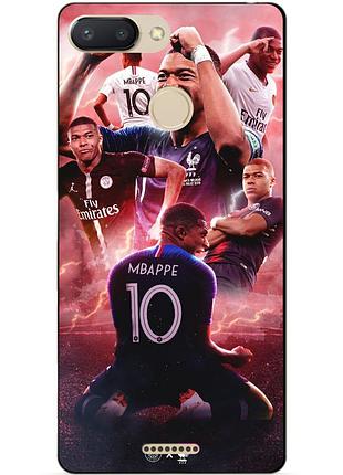 Силіконовий бампер чохол для xiaomi redmi 6 з малюнком кіліан мбаппе mbappe