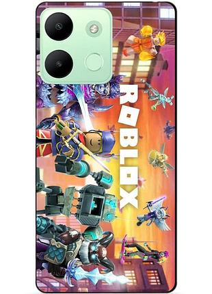 Силіконовий чохол бампер для infinix smart 7 hd з картинкою роблокс roblox