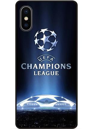 Силиконовый чехол бампер для iphone x 10 с рисунком лига чемпионов