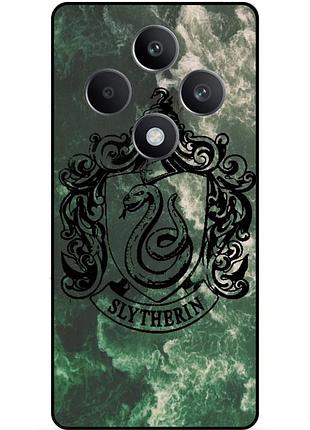 Чехол силиконовый бампер для oppo reno 12fs с рисунком слизерин slytherin гарри поттер harry potter