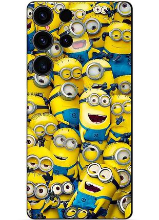 Силіконовий чохол бампер для samsung s23 ultra з малюнком міньйони minion