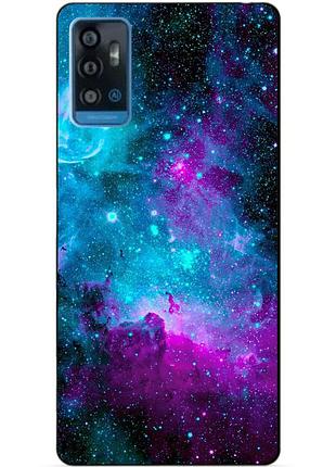 Силіконовий чохол бампер для zte blade a71 з малюнком галактика космос