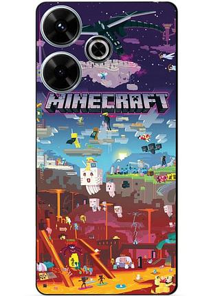 Чехол силиконовый бампер для infinix hot 30 (x6831) игра minecraft майнкрафт