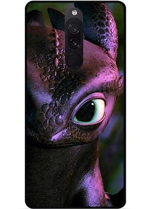 Силіконовий чохол бампер для xiaomi redmi 8 з малюнком как приручить дракона