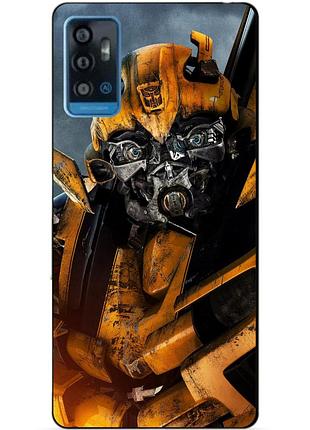 Чехол силиконовый бампер для zte blade a71 с рисунком бамблби bumblebee трансформеры