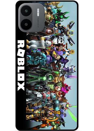 Силиконовый чехол бампер для xiaomi redmi a2 с рисунком roblox роблокс