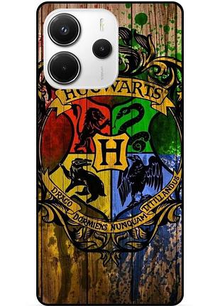 Чехол силиконовый бампер для xiaomi redmi note 14 с рисунком hogwarts хогвартс гарри поттер harry potter