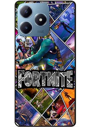 Силіконовий чохол бампер для realme c63 з картинкою фортнайт fortnite