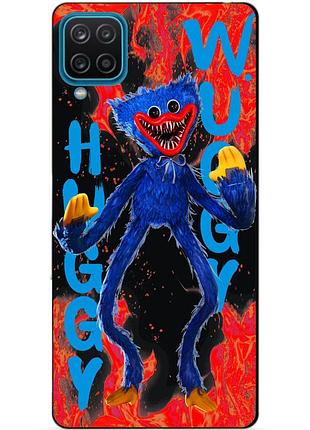 Силиконовый бампер чехол для samsung m12 с рисунком huggy wuggy хагги вагги