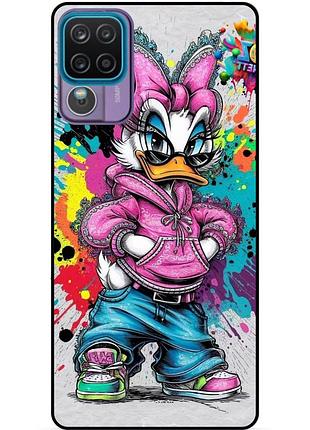 Силіконовий бампер чохол для samsung a22 з малюнком daisy duck marvel дейзи дак