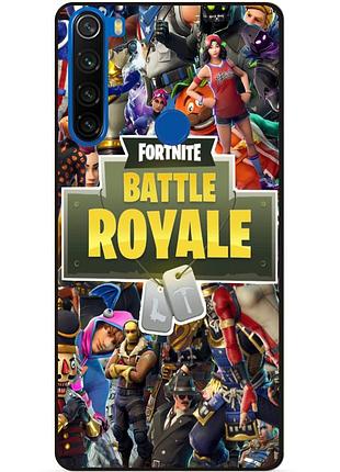 Силиконовый бампер чехол для xiaomi redmi note 8t игра fortnite фортнайт