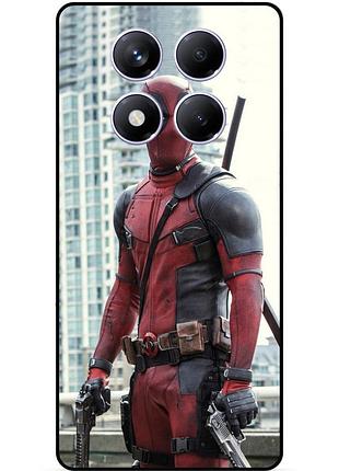 Чехол силиконовый бампер для xiaomi redmi note 14 pro plus 5g с рисунком deadpool дэдпул