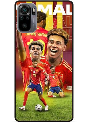 Чехол силиконовый бампер для xiaomi redmi note 10s с рисунком ламин ямаль lamine yamal испания