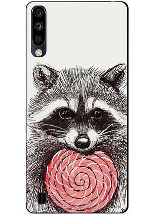Чехол силиконовый бампер для zte blade a7 2020 с рисунком енот