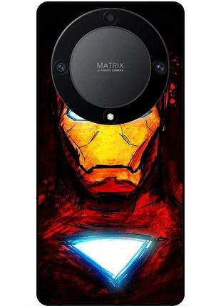 Чехол силиконовый бампер для huawei honor magic 6 lite с рисунком marvel марвел железный человек iron man