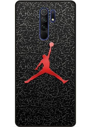 Чехол силиконовый бампер для xiaomi redmi 9 с рисунком jordan джордан
