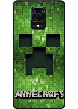 Силіконовий чохол бампер для xiaomi redmi note 9 pro гра minecraft майнкрафт
