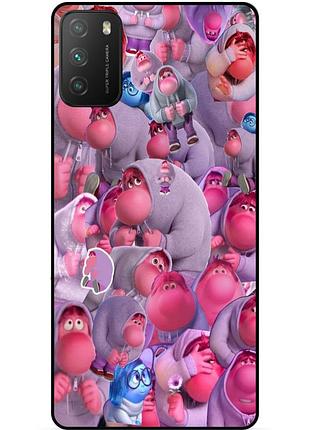Силіконовий чохол бампер для xiaomi poco m3 з малюнком головоломка