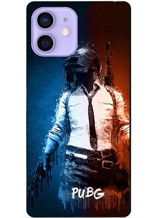 Силіконовий чохол бампер для iphone 12 mini з малюнком pubg пабг