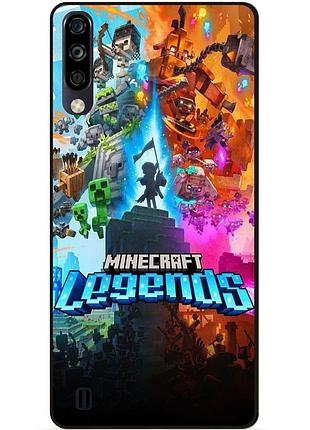 Чехол силиконовый бампер для zte blade a7 2020 игра майнкрафт minecraft