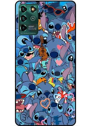 Чехол силиконовый бампер для zte blade v30 vita лило и стич stitch