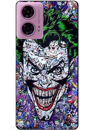Чехол силиконовый бампер для motorola moto g85 5g с рисунком джокер joker