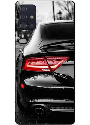 Чехол силиконовый бампер для samsung m51 с рисунком audi ауди машина авто