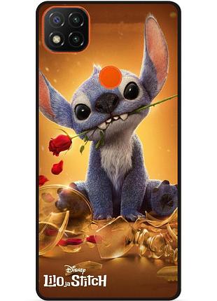 Силиконовый чехол бампер для oppo a15 stitch лило и стич