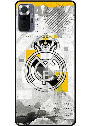 Чехол силиконовый бампер для xiaomi redmi note 10 pro с рисунком real madrid реал мадрид