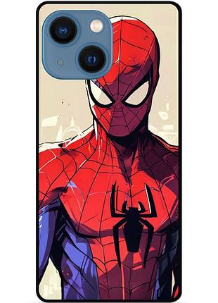 Силиконовый чехол бампер для iphone 15 plus с рисунком spider man человек паук
